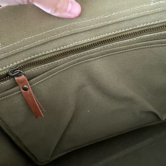 SOLD on Depop - Olive Green Tote Bag 🫒 - Picture 7 of 7